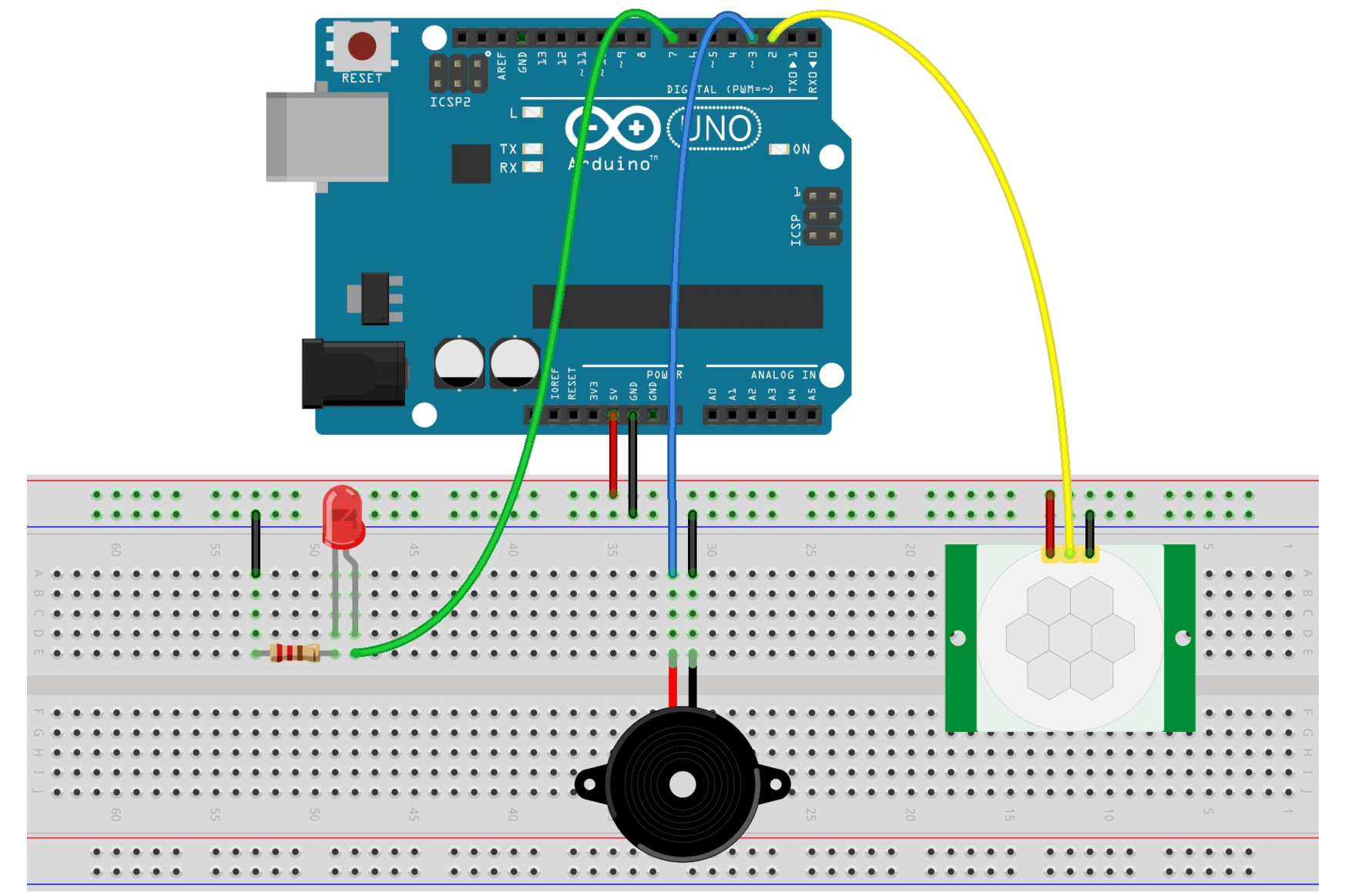 Sensore di movimento PIR HC-SR501 - Sensori con Arduino