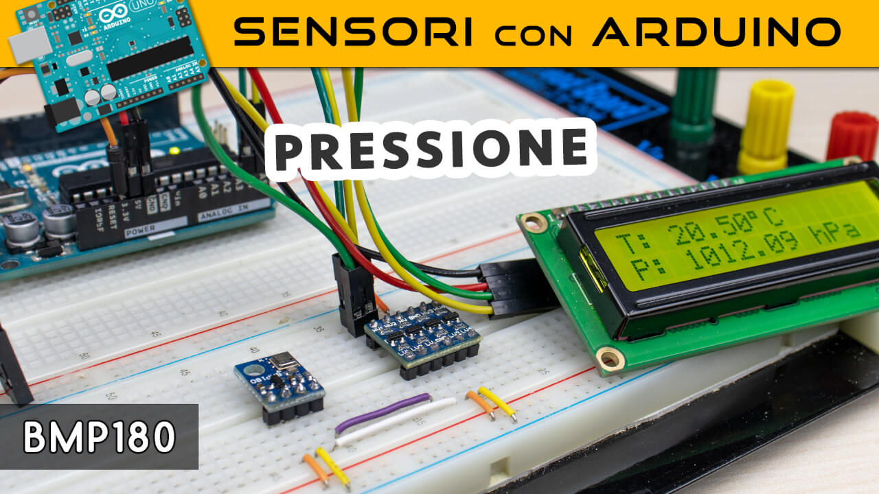 Sensore di pressione, altitudine e temperatura BMP180 | Sensori con Arduino