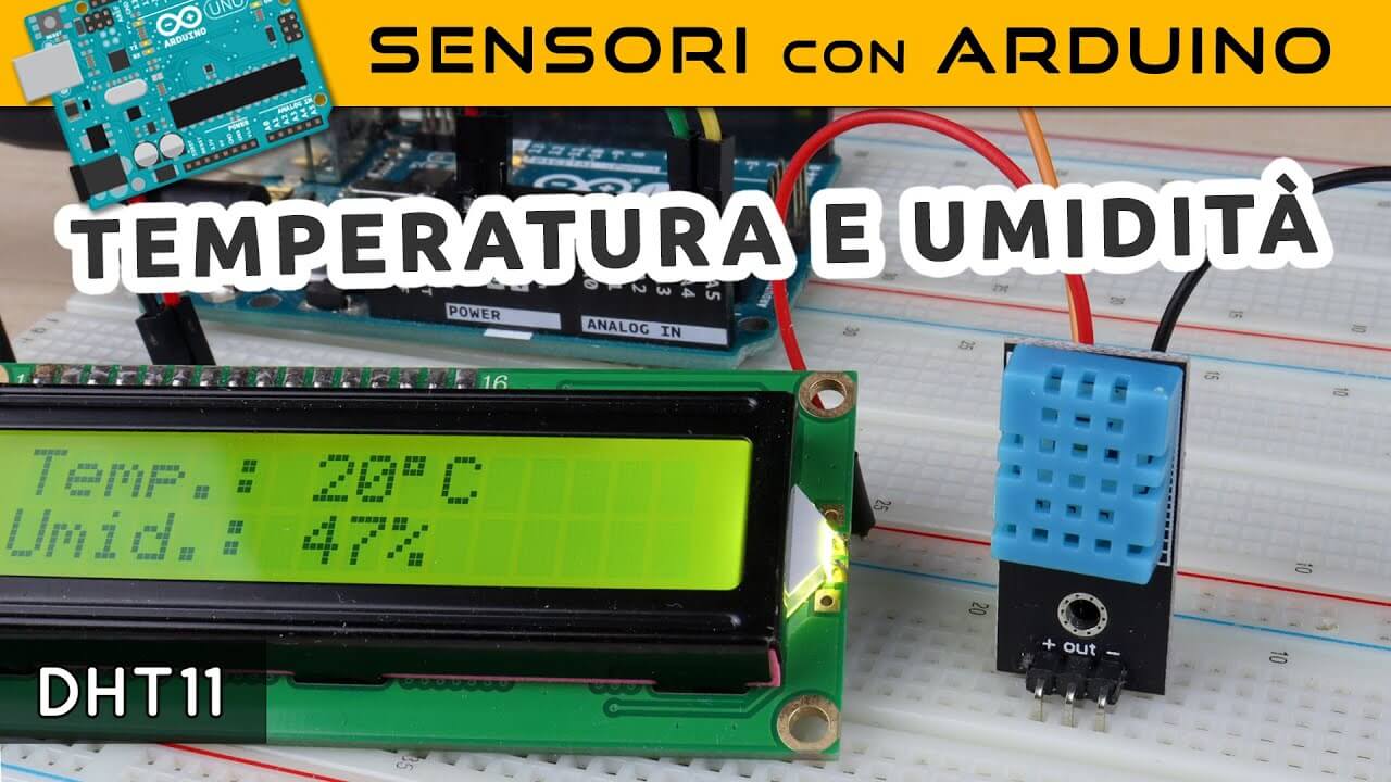 Sensore di temperatura e umidità DHT11 - Sensori con Arduino
