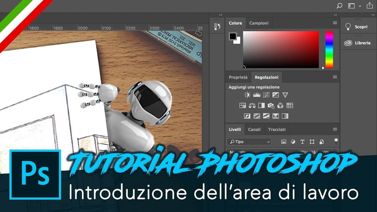 Corso di Photoshop CC per principianti, impara le basi in modo facile (Tutorial in italiano)